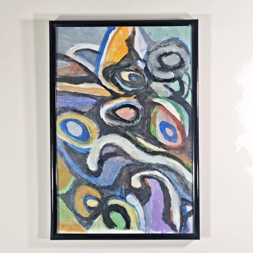 Swirly original acrylic - original,