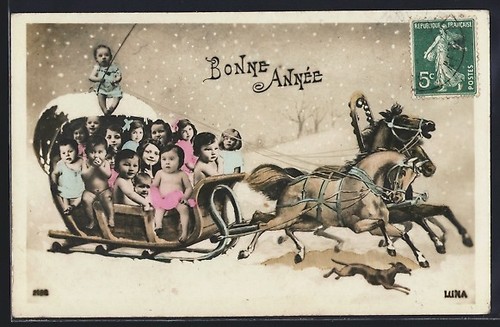 Horse drawn sleigh - horse-drawn, sleigh,