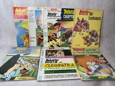 Bundle of 8 Asterix Comic Books Paperback 1970s By Goscinny & Uderzo 