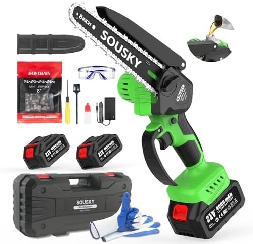 Mini chainsaw cordless - 8'',