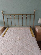 Antique Gold Metal Headboard