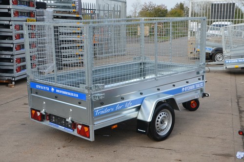 Cage mesh tipping trailer - cage,