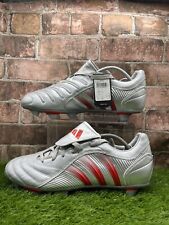 New Adidas Predator Pulse Pulsado Trx Sg Beckham Silver Red Football Boots Uk 11