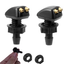 2pcs Car Windscreen Sprayer Washer Wiper Nozzle Front Window Spray Jet Universal