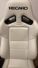 White Recaro Recliner Chair