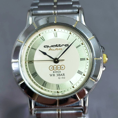 Audi quattro watch - watch, gold