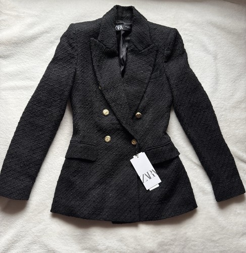 Zara black textured double - textured,