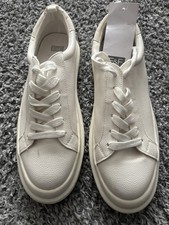 White Chunky Trainers – F&F – Size UK 6.5 / EU 40 New With Tags
