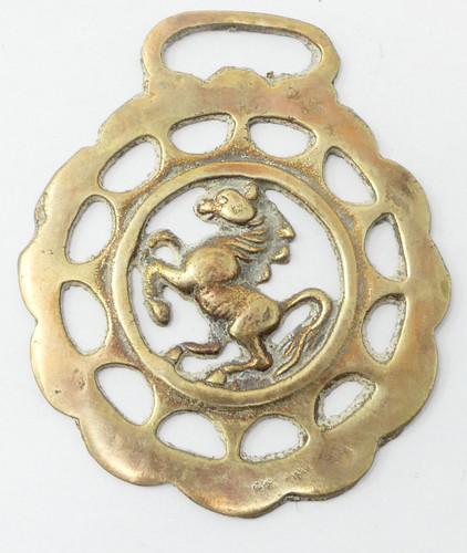 Rearing horse brass - rearing,