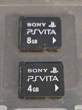 Two Sony PlayStation PS Vita Memory Cards 4GB + 8GB