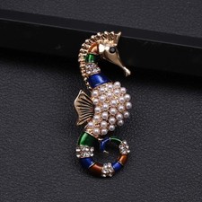 Imitation Pearls Seahorse