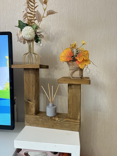 Wooden tier plant stand - plant,