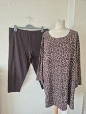 Carole Hochman QVC Heavenly Soft Brown Mix Sleepwear Set Size 2XL 20/22