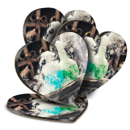 Heart mdf coaster vintage - mdf,