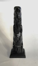 Vintage Canadian ‘Haida Gwaii’ Museum Reproduction Argillite Figure