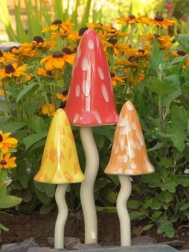 Garden gift fairy toadstools - fairy,