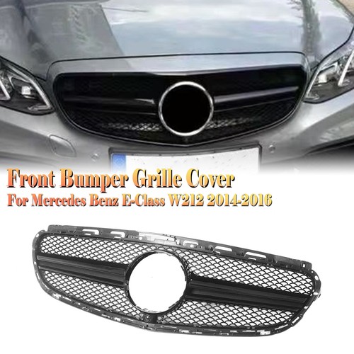 Black front bumper grille for - black,
