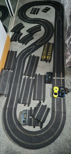 Large scalextric set with - large,