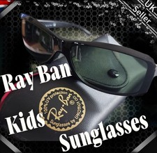 Ray-Ban 4078 601 kids Sunglasses - Black/Green