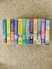 Collection Of 12 Disney Classic Movies VHS Video Tapes - Read Description 