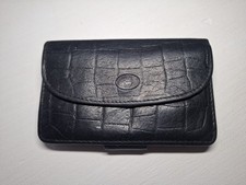 Lloyd Baker Black Genuine Leather Bifold Wallet Animal Skin Card Holder Bag