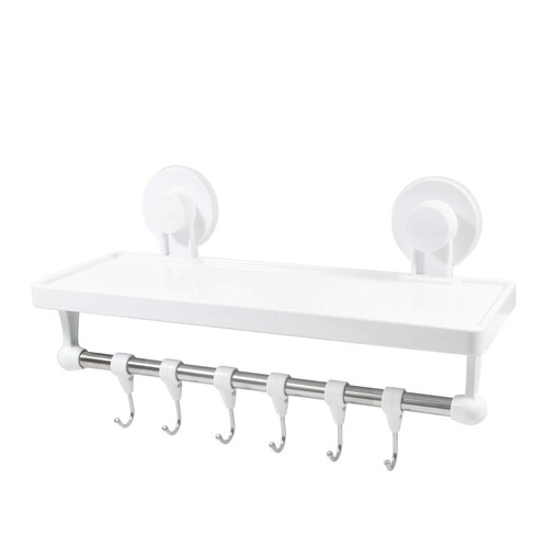 Bathroom shelf with - shelf, hooks