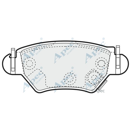 Brake pads set for opel - opel, astra