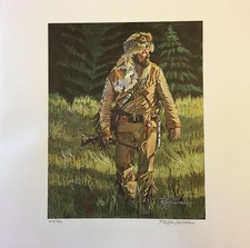 1982 Idaho Muzzle Loading Stamp Print, Ralph Harris, AS+Stamps, #419/1500