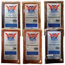 BCUK Frozen Fish Food 1kg Bloodworm Shrimp Krill Mysis Plankton Aquarium Tank
