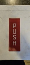 K6 glass Push Pull Plate for Red  Telephone Box