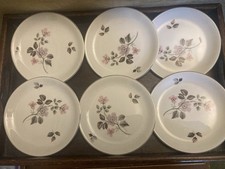 GLO WHITE Alfred Meakin Nanette X 6 Sandwich Plates