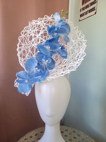 White blue flower - white, &
