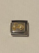 New Gold Scooter Silver Charm