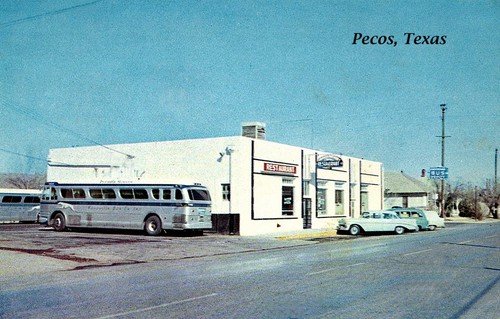 Pecos texas greyhound bus - pecos,,