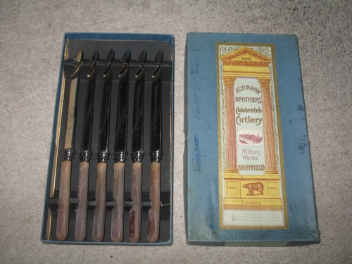 Vintage set faux - vintage, bone
