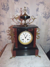 LOVELY FRENCH ART NOUVEAU NAPOLEON 3RD STYLE CHIMING CLOCK