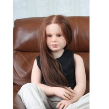 Huge 40in Gabriella Unfinished Painted Full Soft Cloth Body Reborn Baby Doll Kit