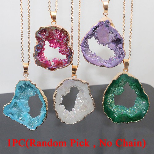 Natural druzy geode - natural,