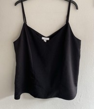 Top shop Black Satin Panelled