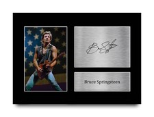Bruce Springsteen Signed Pre Printed Autograph A4 Photo Gift For a Boss Fan