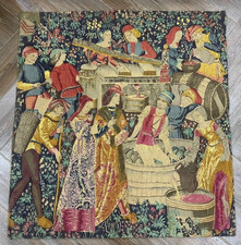 3x3 ft Antique French medieval