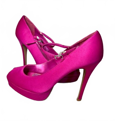 Y2k fuchsia satin - y2k, platform