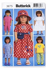 Butterick 3875 18 Doll Clothes