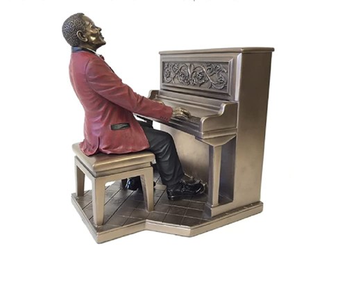 Piano player pianist statue - player,
