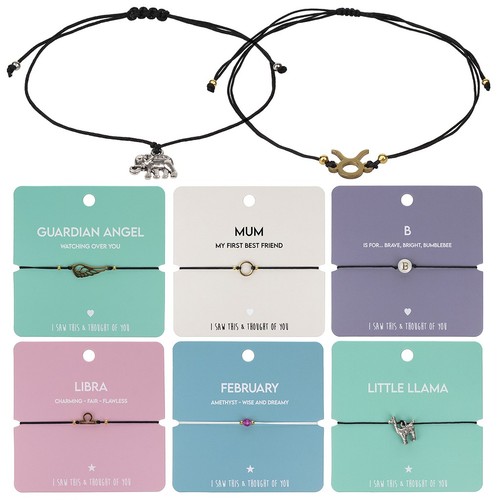 Message charm bracelet gift - message,