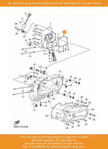 Yamaha gasket crankcase 1 - yamaha,