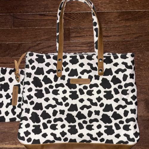 Farmhouse fever bags cow print - fever,