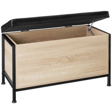 Shoe Storage Bench Padded Seat