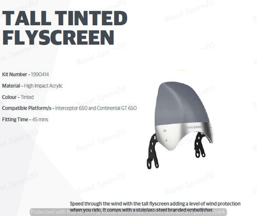 Fits royal enfield tall fly - enfield,