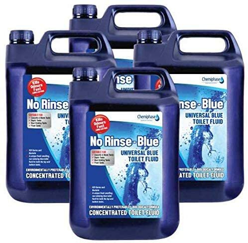 Blue chemical toilet - chemical,